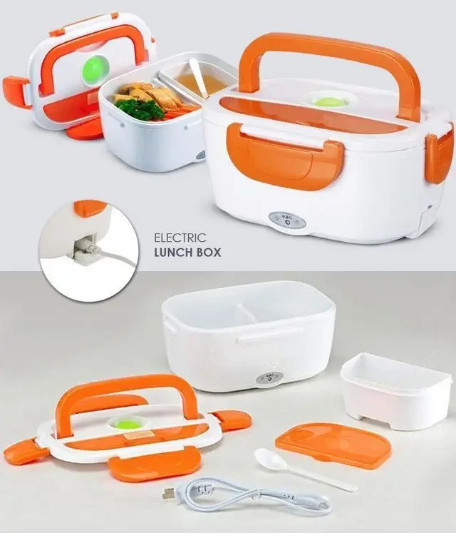 Ланчбокс із функцією підігрівання їжі Electric lunch box Контейнер для їжі з підігрівом – фото 1