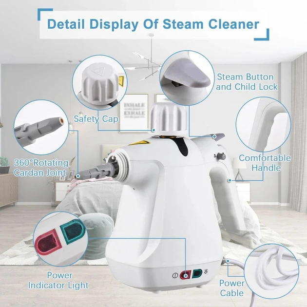 Відпарювач із функцією пароочисника Steam Cleaner 958 – фото 5