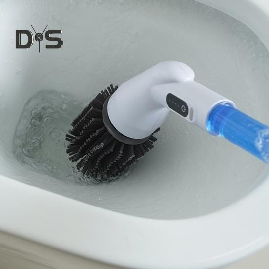 Електричний обертовий скребок для душу, плитки для ванни, бездротова щітка для чищення 8 насадок – фото 1