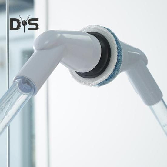 Електричний обертовий скребок для душу, плитки для ванни, бездротова щітка для чищення 8 насадок – фото 6