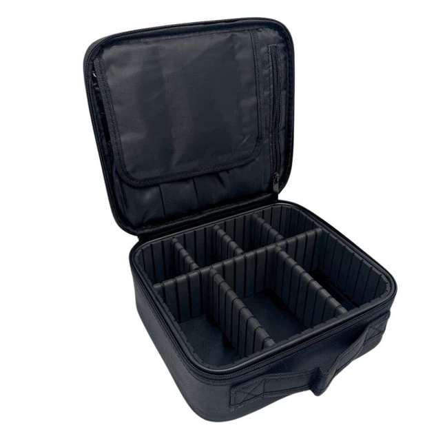 Косметичка органайзер зі знімними перегородками дорожній портативний б’юті кейс із ручкою MA-454 – фото 2