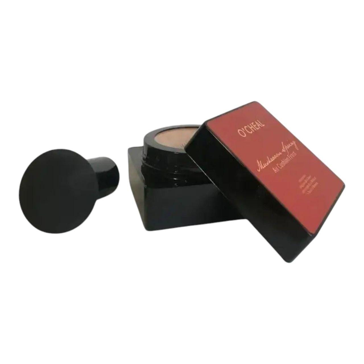 Кушон для обличчя + спонжик Beauty Linasi Red O’CHEAL, Натуральний відтінок/Тональний крем/ Крем пудра – фото 3