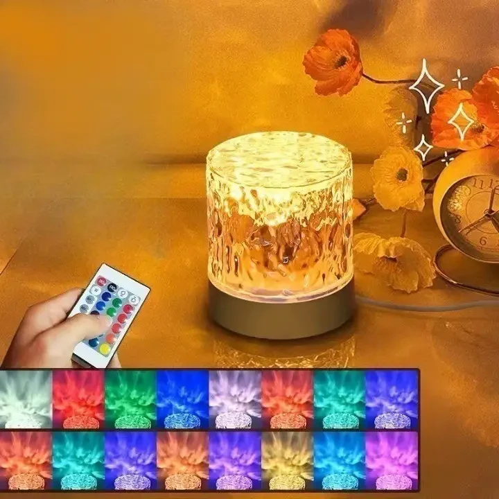 Настільна бездротова світлодіодна лампа у формі циліндра COBA CB-8026 Настільна лампа RGB з пультом