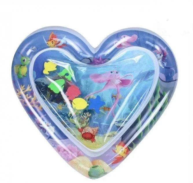 Килимок розвивальний AirPro Серце водяне дитяче надувний BABY SLAPPED PAD 63x63x8 cm – фото 1
