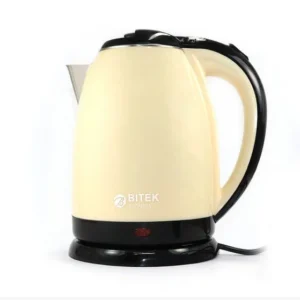 Електрочайник BITEK BT-3112 чайник 2L 1500W Кремовий, Чайник електричний із неіржавкої сталі