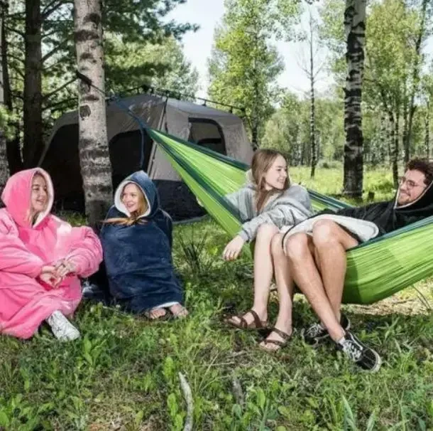 Толстовка — плед із капюшоном HUGGLE HOODIE — BLANKET Фіолетовий, Плед плюшевий, Тепле худі для дому – фото 6