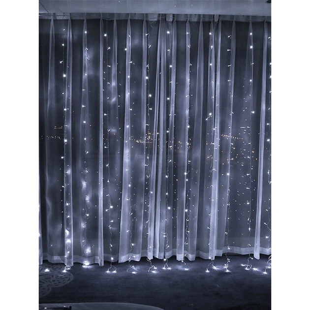 Гірлянда Водоспад Xmas 3Mх2M 360LED W-3 12PCS 360 лампочок – фото 1