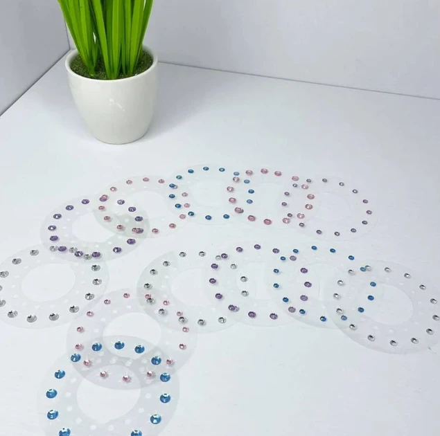 Стайлер для прикрашання волосся стразами/ степлер для дівчаток Magic “Sparkling Diamond” рожевий – фото 2