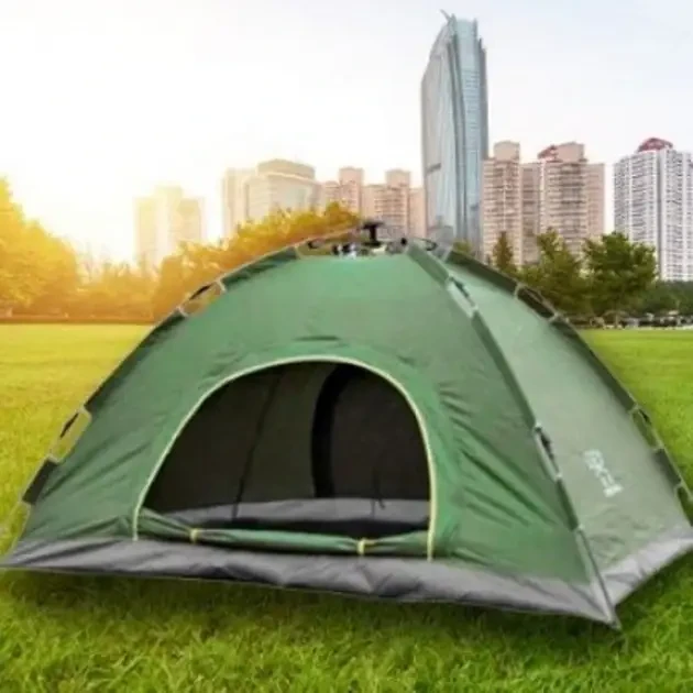 Автоматичний намет туристичний 4-місний 2×2 м Easy-Camp Палатка для кемпінгу з москітною сіткою – фото 1