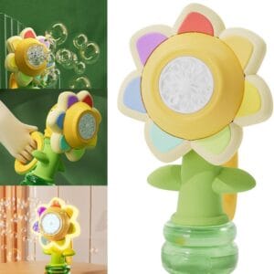 Генератор мильних бульбашок у формі соняшника з підсвіткою Seven COLOR FLOWER