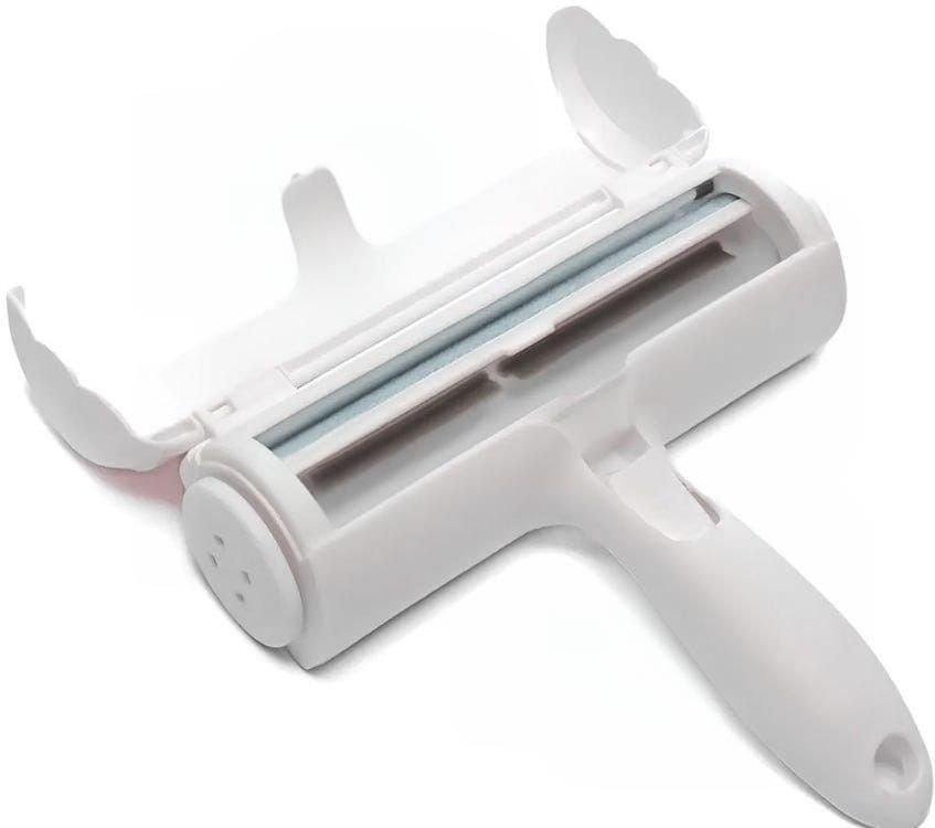 Щітка для збирання та видалення шерсті тварин Біла Pet Hair Remover Roller ролик із контейнером для чищення – фото 4