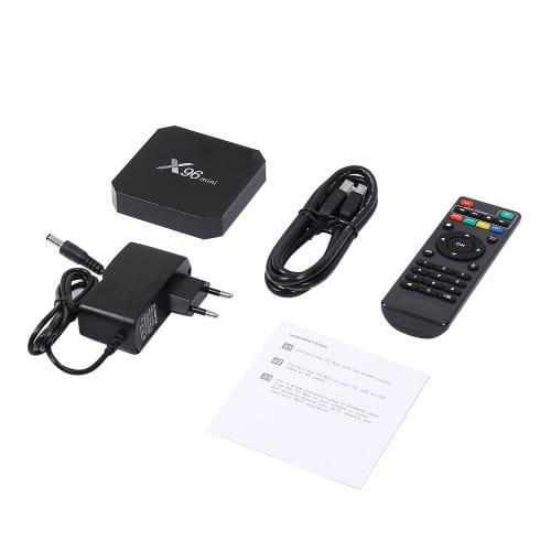 Приставка смарт тв бокс smart tv box x96 mini 4-ядерна 2 Гб/16Гб андроїд 7.1.2 чорний 4K – фото 6