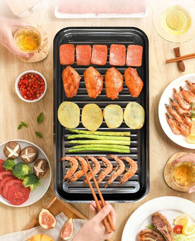 Електричний гриль-барбекю Rainberg RB-2292 Настільний електрогриль з решіткою BBQ 3000 Вт – фото 3