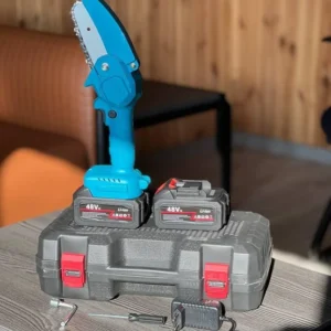 Акумуляторна мініпила для обрізки дерев Mini Electric Chainsaw 4" з кейсом і батареями