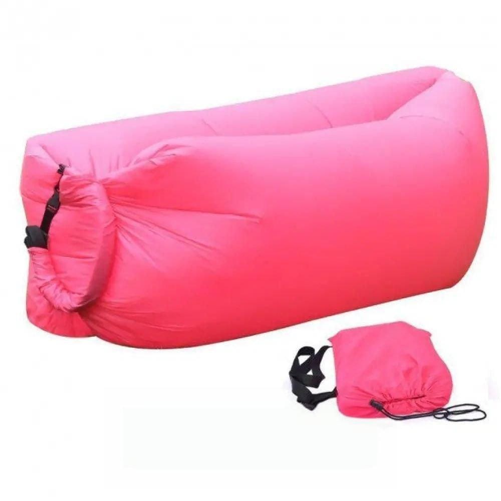 Надувний матрац (180х70 см) AIR SOFA CLOUD, Рожевий/ Шезлонг надувний/ Ламзак – фото 4