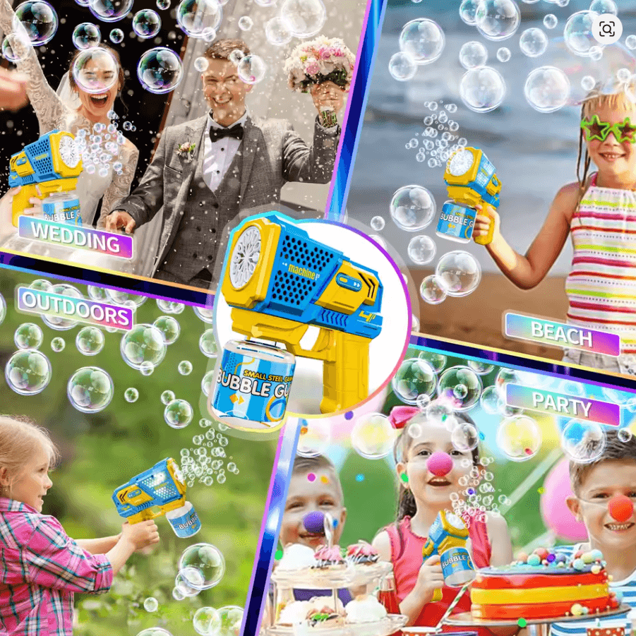 Іграшковий пістолет Бластер генератор мильних бульбашок Bubble Gun P162 – фото 4
