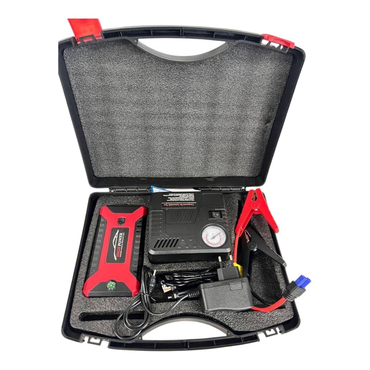 Пускозарядний пристрій 300/600A Jump Starter Pump з компресором 29B 99800 mAh – фото 9