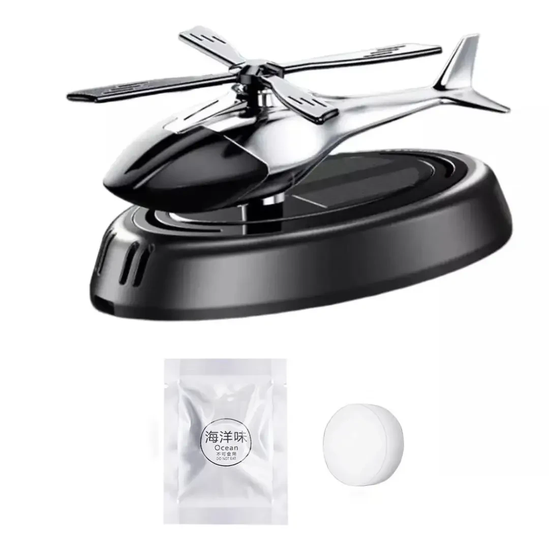 Ароматизатор NEW для автомобіля вертоліт на сонячній батареї Пахучка в машину освіжувач повітря – фото 6