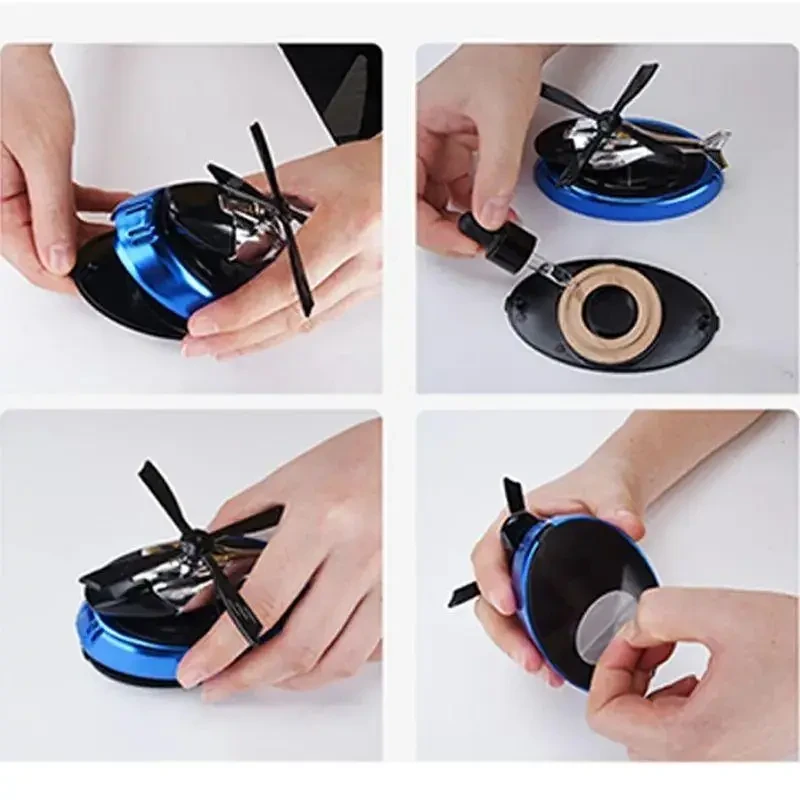 Ароматизатор NEW для автомобіля вертоліт на сонячній батареї Пахучка в машину освіжувач повітря – фото 4