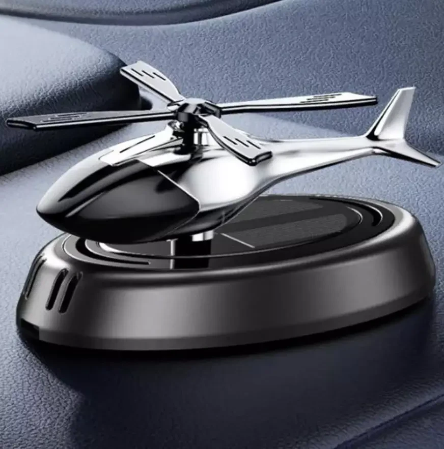 Ароматизатор NEW для автомобіля вертоліт на сонячній батареї Пахучка в машину освіжувач повітря – фото 1