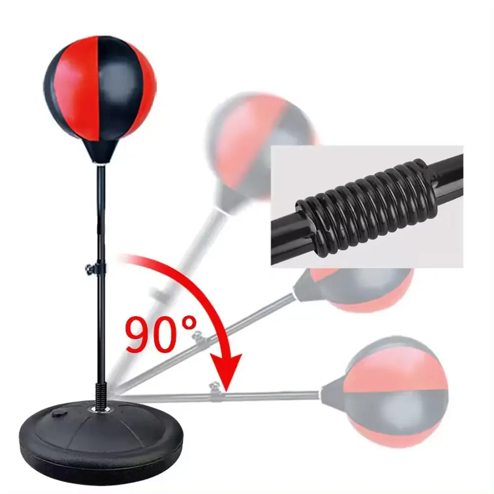 Дитячий боксерський набір Стійка 80-110 см + рукавиці + насос / Боксерська груша на стійці/Гаша для боксу – фото 4