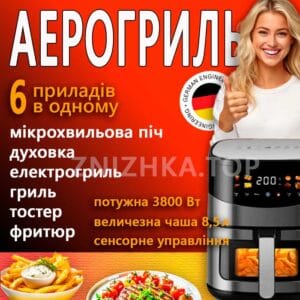 Аерогриль Rainberg RB-2295 3800вт. чаша на 8.5 літра, різні температурні режими