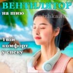 Мінівентилятор для шиї, безшумний спортивний вентилятор, NECK COOLER
