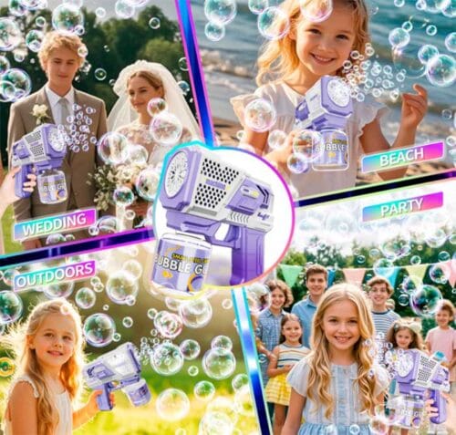 Мильний Пістолет-Бластер Bubble Gun P162: Герметичний, Генератор Бульбашок