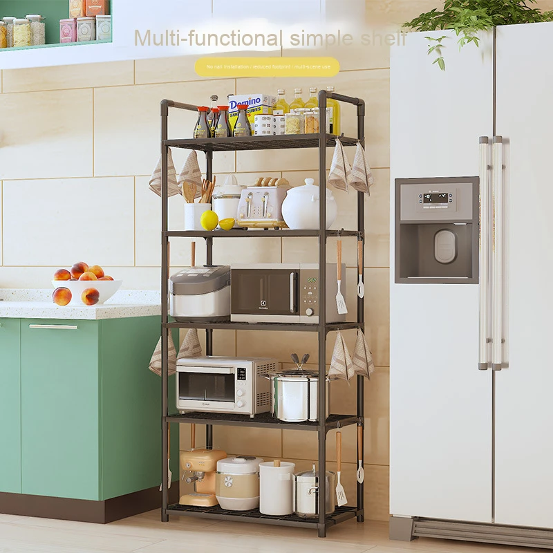 Полиця стелаж для кухні підлогова на 5 ярусів 50х170х30 см Storage rack XL-1330