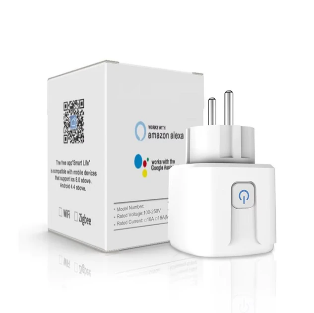 Розумна WiFi-розетка 16 А, Smart 3680 Вт/Ракетка з керуванням через телефон/Інтелектуальна розетка