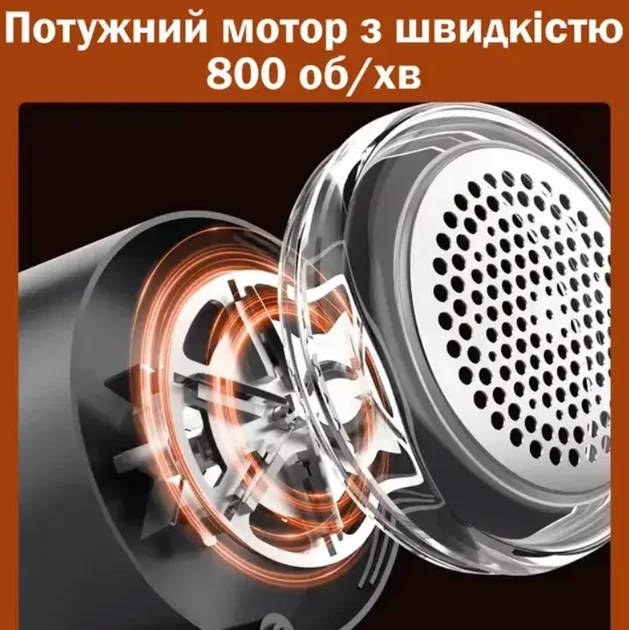 Машинка для видалення ковтунців haver LY-950 з Type-C зарядкою, бездротова, біла