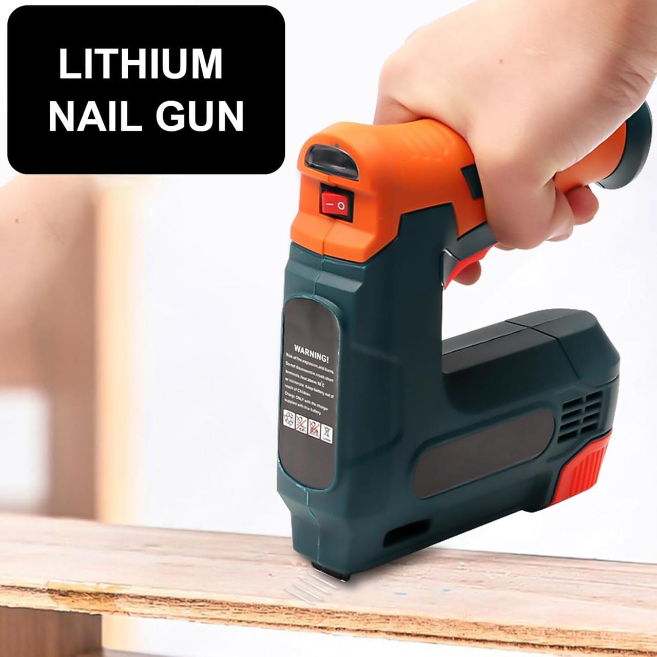 Бездротовий цвяхозабивач-степлер 2-в-1 Cordless Nailer Stapler 21 в 1, акумуляторний