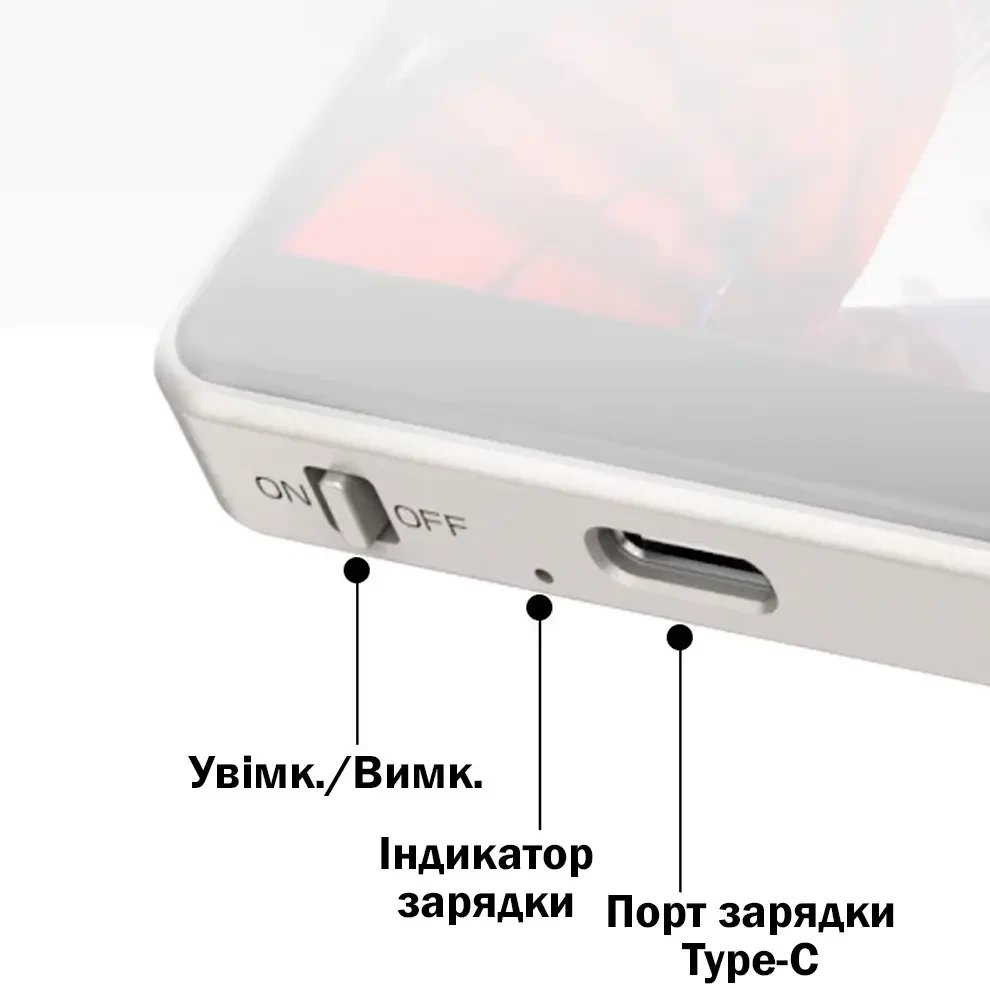 Магнітний екран/монітор для смартфонів із динаміками на задню панель телефона для селфі та блогу Fotorgear X40