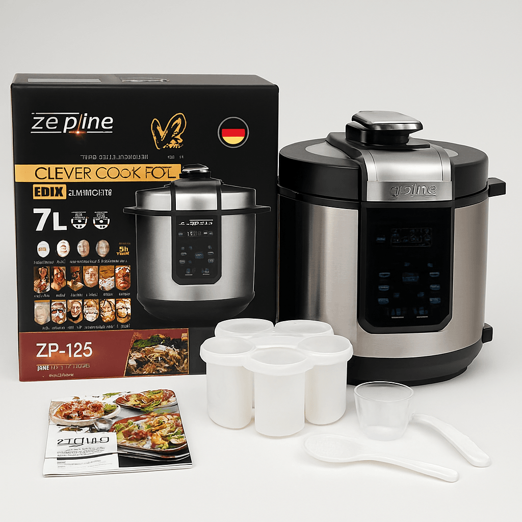 Містка мультипіч Zepline ZP-125 аерофритюр з чашею 7 л регулюванням температури 29 програм