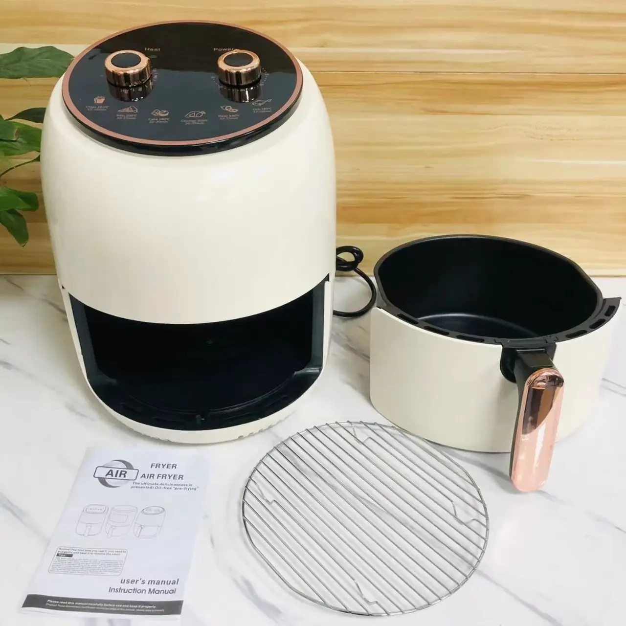 Мультипіч побутовий Rainberg RB-2318 3800 Вт Білий аерофритюрниця з антипригарним кошиком 8.5 л