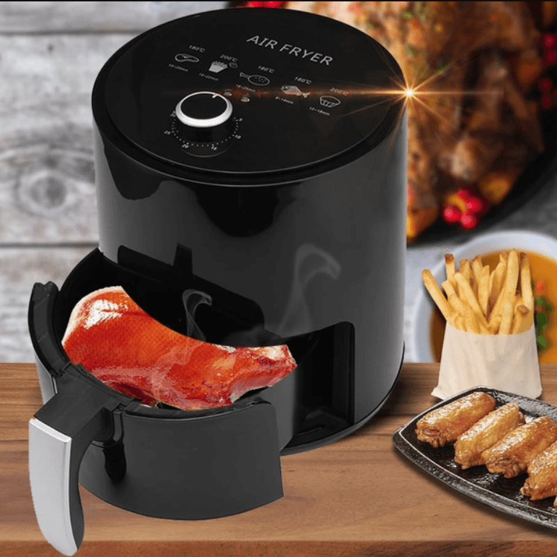 Безоливна фритюрниця зі знімною чашею Air Fryer BW-3011 Аерофритюрниця без олії з таймером і чашею 3.2 л