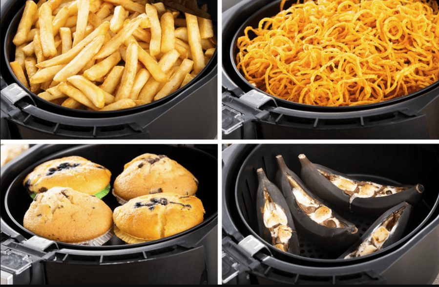Безоливна фритюрниця зі знімною чашею Air Fryer BW-3011 Аерофритюрниця без олії з таймером і чашею 3.2 л