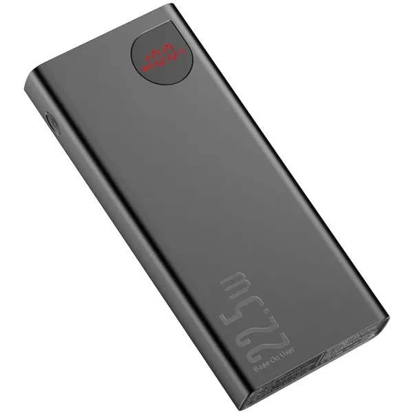 Power Bank Baseus Adaman Metal 20000 mAh 22.5W / Швидке заряджання / Портативний акумулятор