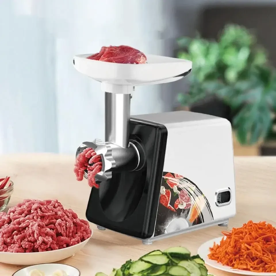 Електрична м’ясорубка в металевому корпусі потужністю 2500 Вт RAF R.3367 Біла