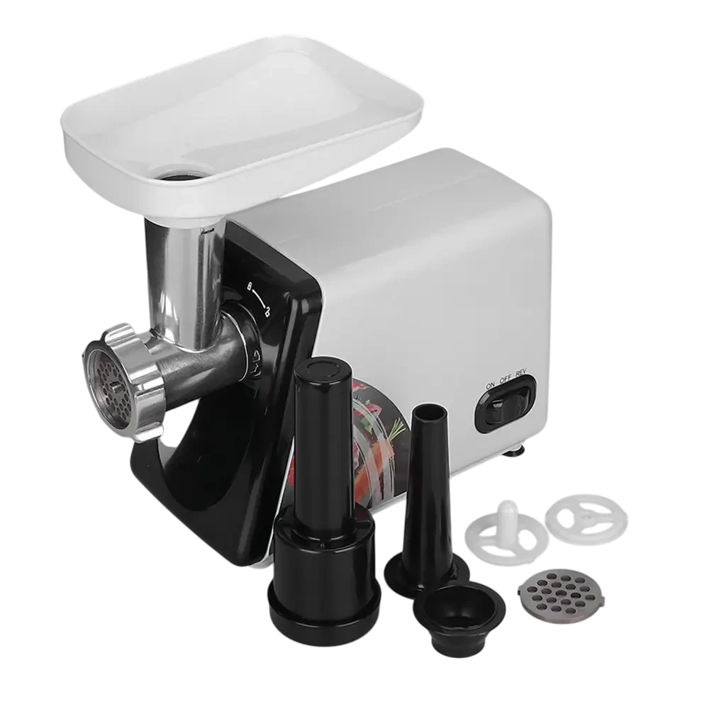 Електрична м’ясорубка в металевому корпусі потужністю 2500 Вт RAF R.3367 Біла