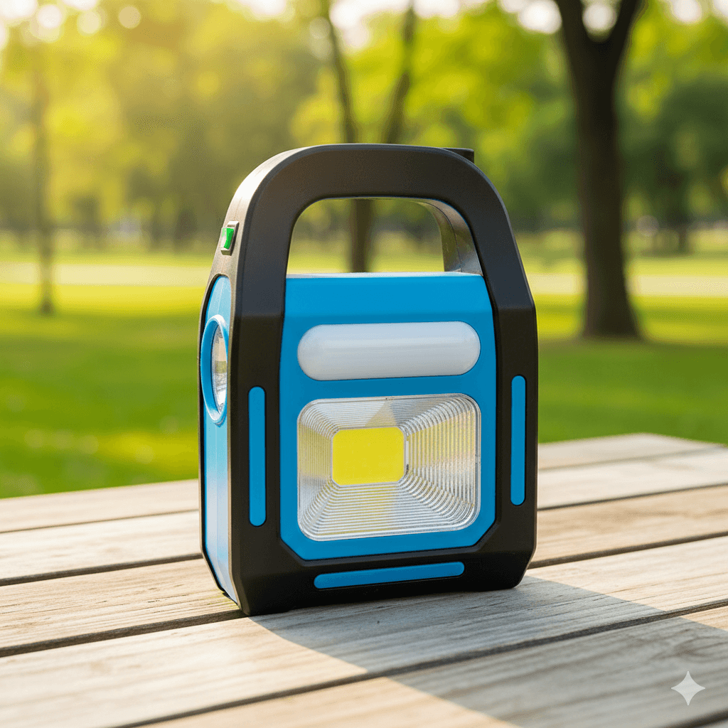 Акумуляторний кемпінговий ліхтар переносний HB-9707A-1LED+COB+LED Power Bank портативний