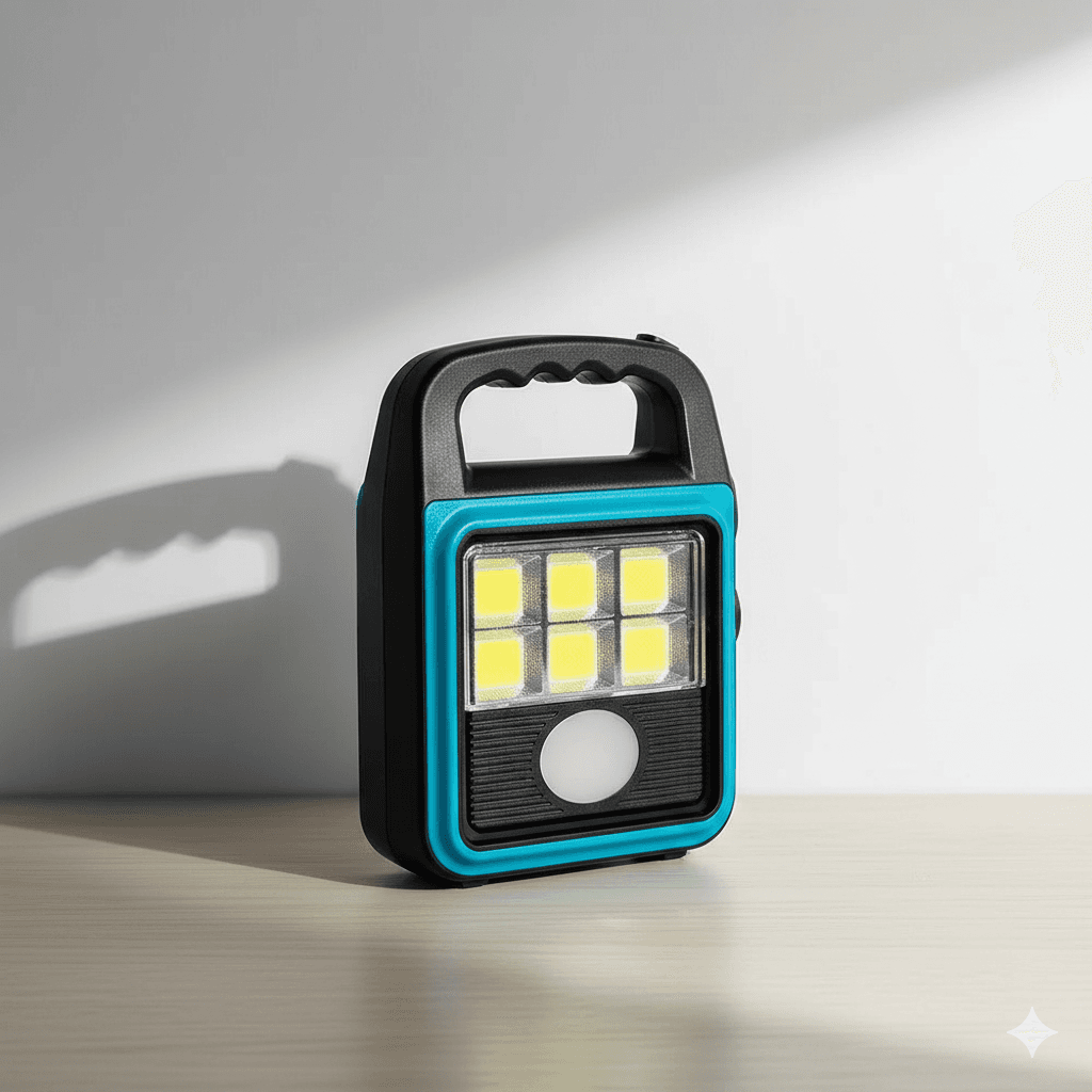 Ліхтар прожектор USB із сонячною панеллю та повербанком Solar LED light HS-8020 60 Вт водозахисту IP65