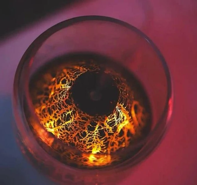 Ультразвуковий зволожувач повітря в стилі вулкана LAMP JSQ-1 280 мл Аромадифузор-нічник для дому