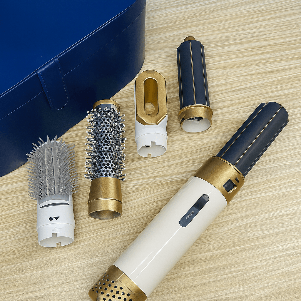 Стайлер 5в1 HAIR BRUSH Styler + Коробка Чохол Білий з функціями надання об’єму, випрямлення