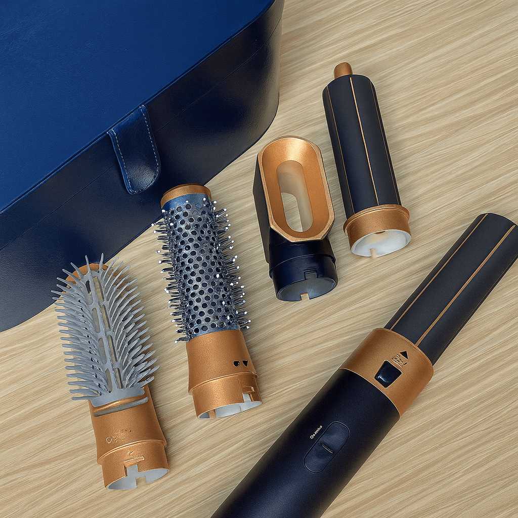 Стайлер 5 в 1 HAIR — мультистайлер із 5 насадками для укладання, синій випрямлення й об’єму волосся