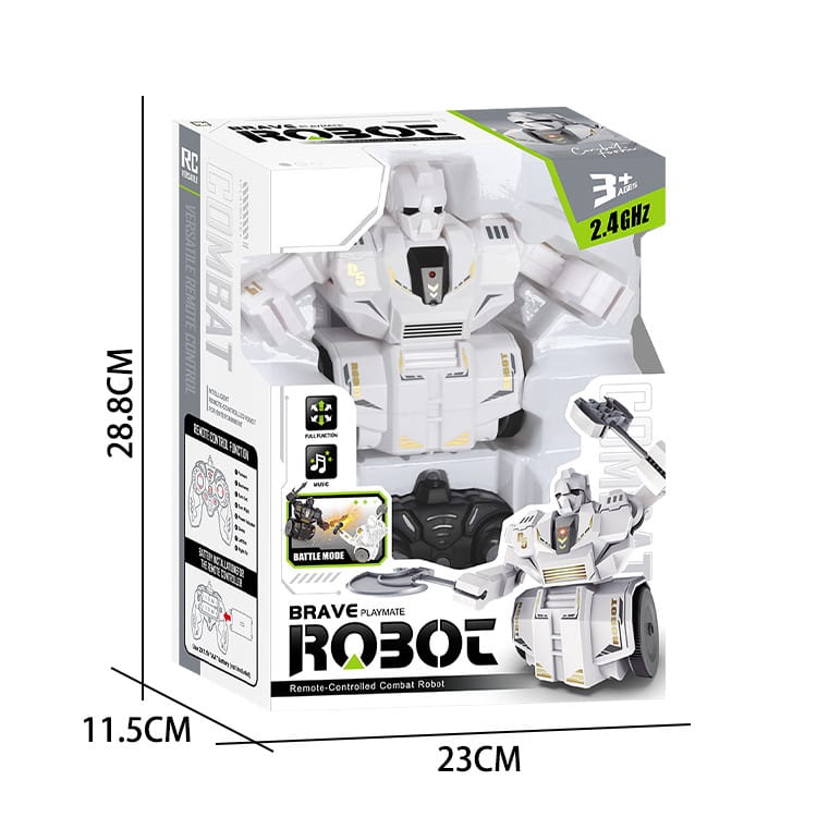 Інтерактивний бойовий робот JJRC R33 з пультом | ІЧ-керування, світло, звук, стрільба, танці