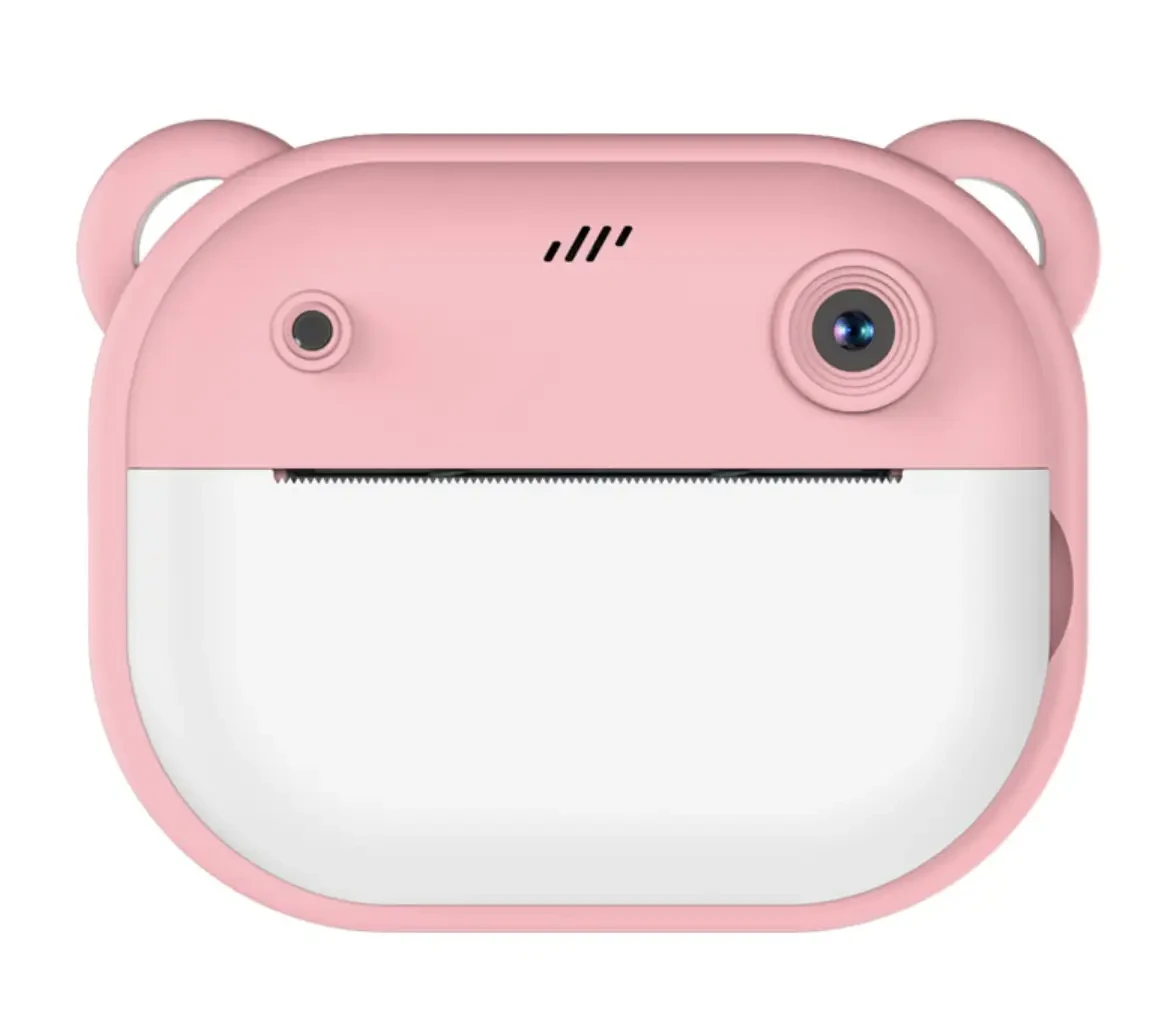 Дитячий фотоапарат-принтер JE-ET 2003, 24 Мп, миттєвий друк, рожевий