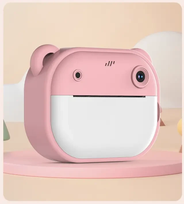 Дитячий фотоапарат-принтер JE-ET 2003, 24 Мп, миттєвий друк, рожевий