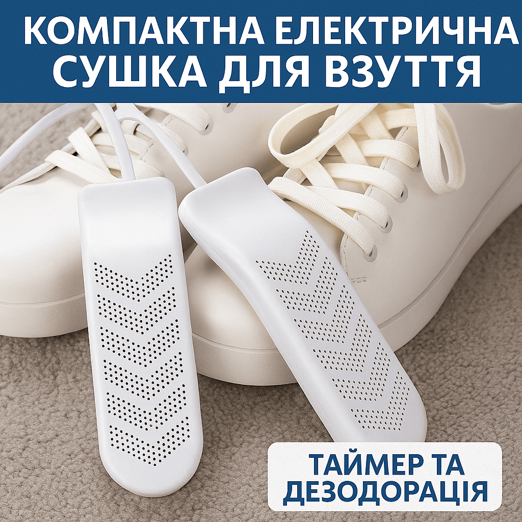 Компактна Електрична Сушарка для взуття YOUPIN 220 В з керамічним нагрівачем PTC, Таймером і Функцією Дезодорування HP227