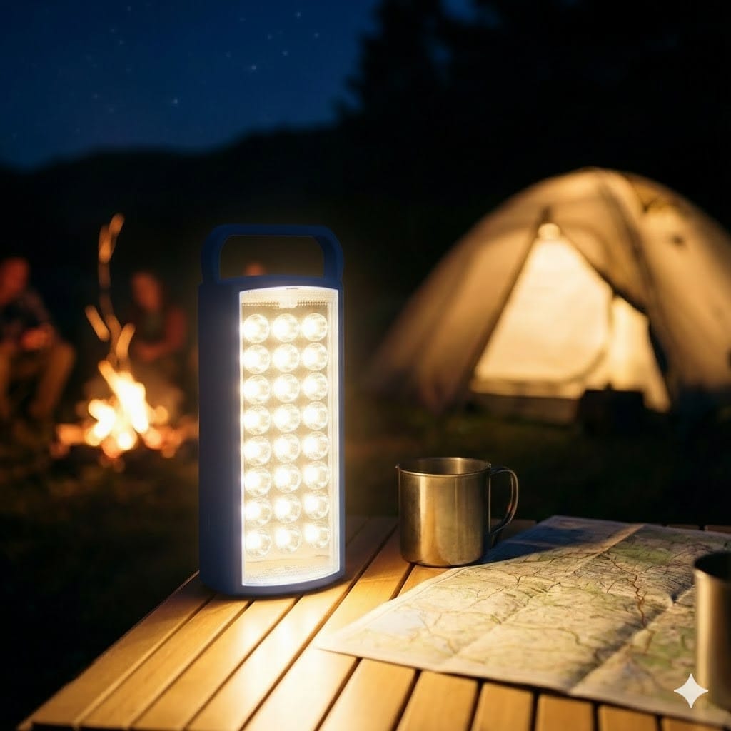 Перезаряджуваний LED-ліхтар Синій корпус HER-TEX HT-2626, 24 LED, USB, до 80 годин